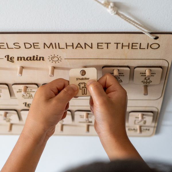 Tableau des rituels en bois personnalisé
