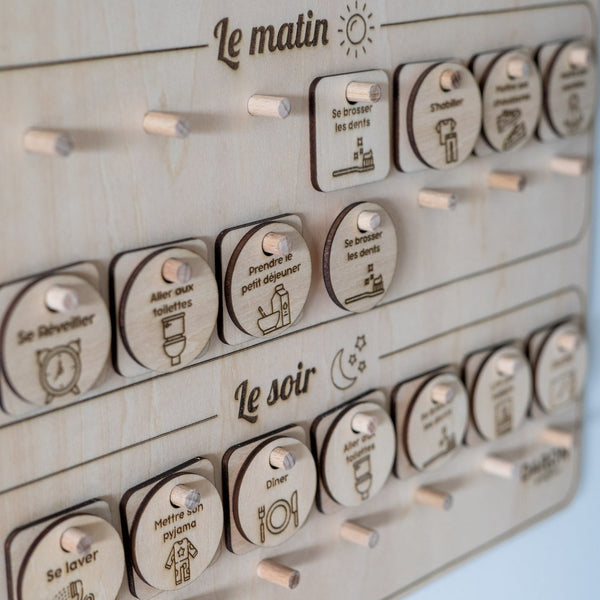 Tableau des rituels en bois personnalisé