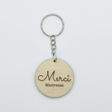 Porte Clef "Merci Maitresse / Maitre" personnalisé